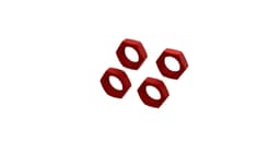 ARA310929 Aluminum Wheel Nut 24mm (Red) (24)