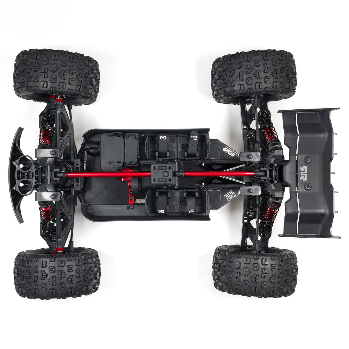 Arrma Kraton EXB Torre Ammortizzatore Anteriore In Alluminio Rosso - ARA320577