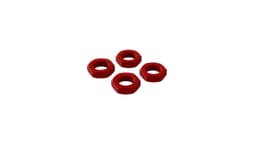 ARA310906 Aluminum Wheel Nut, 17mm Red (4)