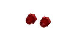 ARA310928 Aluminum Wheel Hex 24mm (Red) (2)