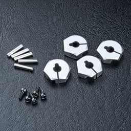 MST-820044S Alum.Hex. Wheel Hub 4mm (Silver) (4)