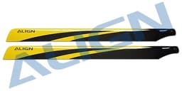HD650AT 650 Carbon Fiber Blades - Yellow