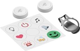 Flic 2 2x knappar + metallklämma (vit)