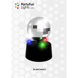Roterande discokula med LED-lampor