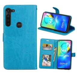 Lompakkokotelo 3-kortti Motorola Moto G8 Power  - Vaaleansininen
