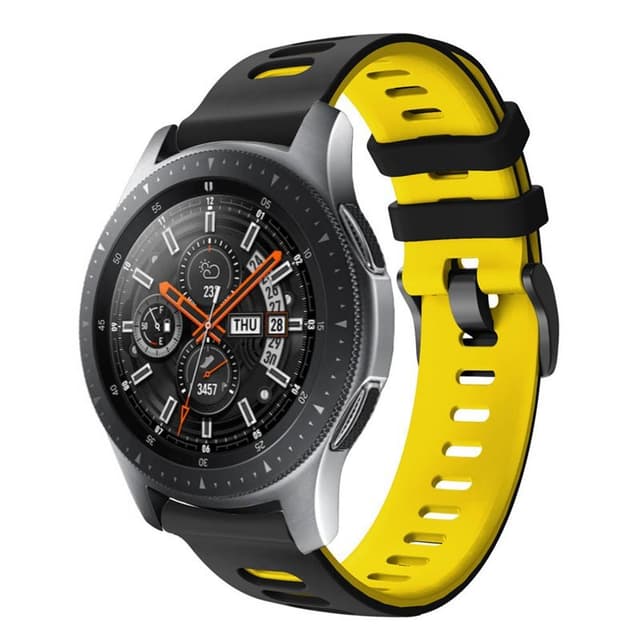 Twin Sport Armbånd Samsung Galaxy Watch 46 - Sort/gul