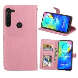 Mobil tegnebog 3-kort Motorola Moto G8 Power  - lys rosa