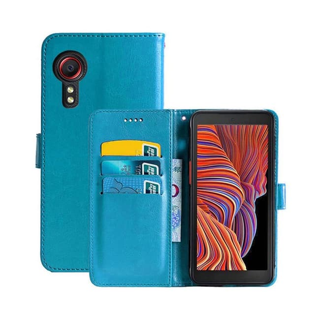 Lommebokdeksel 3-kort Samsung Galaxy Xcover 5  - Lyse blå