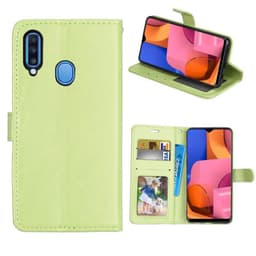 Lompakkokotelo 3-kortti Samsung Galaxy A20s  - vihreä