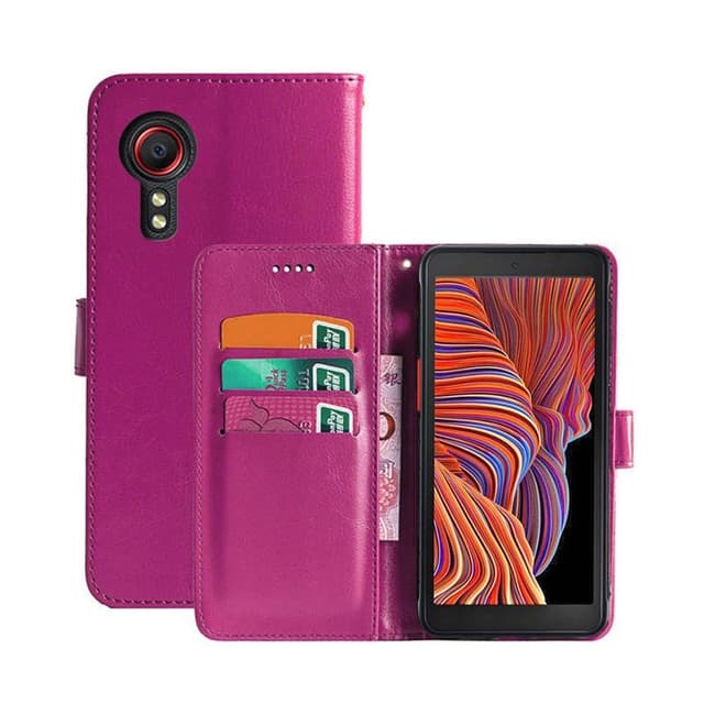 Wallet Cover 3-kort Samsung Galaxy Xcover 5  - lyserød
