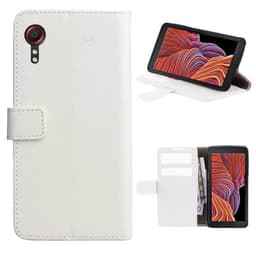 Lompakkokotelo 2-kortti Samsung Galaxy Xcover 5  - valkoinen