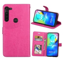 Mobil tegnebog 3-kort Motorola Moto G8 Power  - lyserød