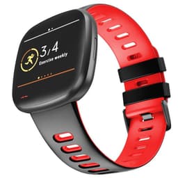 Twin Sport armbånd Fitbit Versa 3 - Svart/rød