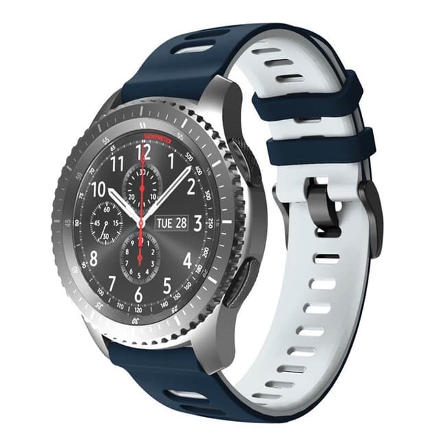 Twin Sport armbånd Samsung Galaxy Gear S3 - Blå/hvit