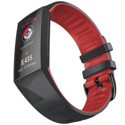 Twin Sport armbånd Fitbit Charge 3 - Svart/rød