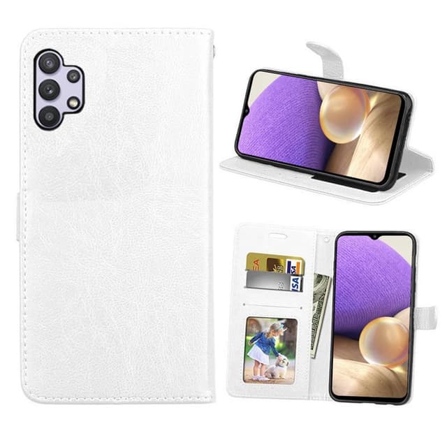 EZO Lommebokdeksel 3-kort Samsung Galaxy A32 5G  - Hvit