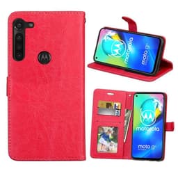 Lompakkokotelo 3-kortti Motorola Moto G8 Power  - punainen