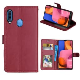 Lompakkokotelo 3-kortti Samsung Galaxy A20s  - ruskea