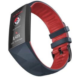 Twin Sport armbånd Fitbit Charge 4 - Mørk grå/rød