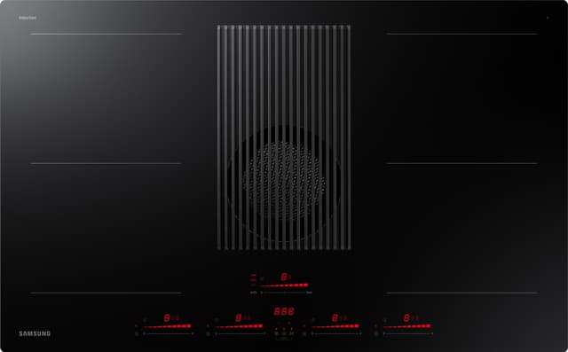 Samsung Infinite Line Induktionshäll med inbyggd fläkt NZ84T9747VK (80cm(