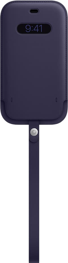 iPhone 12 Pro lädersleeve med MagSafe (deep violet)