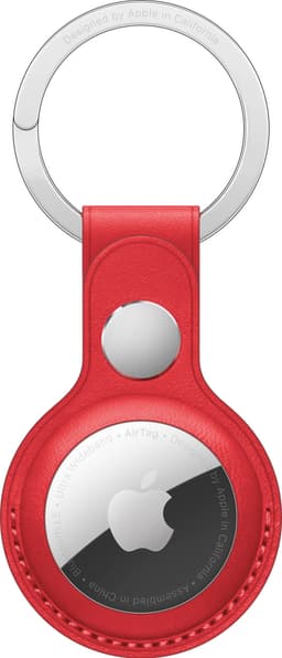 AirTag nøkkelring i lær (PRODUCT)RED