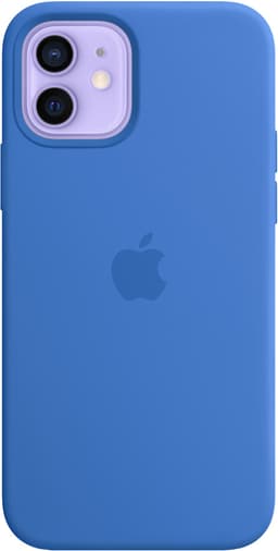 iPhone 12/12 Pro MagSafe silikoninen suojakuori (kaprinsininen)