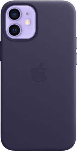 Apple iPhone 12 Mini Leather etui med MagSafe (Deep Violet)