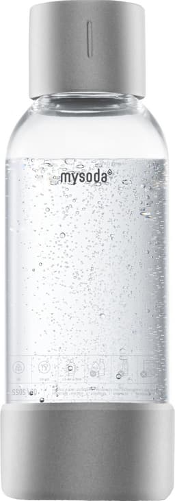MySoda kullsyreflaske M1PB05M-S (1-pk, sølv)