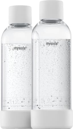 MySoda flaske M2PB10F-W (2-pakke, hvid)