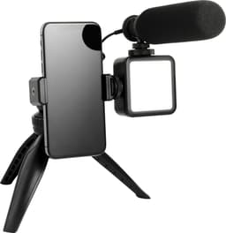 Wistream tripod til smarttelefon med mikrofon og LED-lys