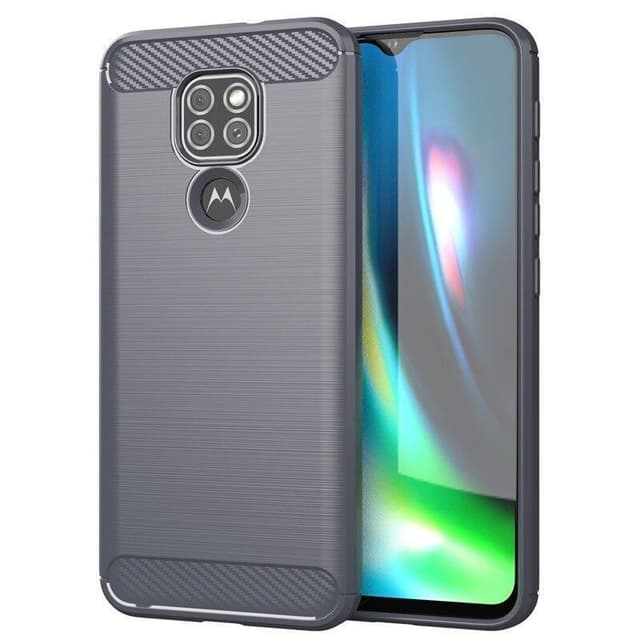 Stöttåligt Armor Carbon TPU-skal Moto G9 Play / Moto E7 Plus - Grå