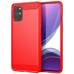 Stöttåligt Armor Carbon TPU-skal Samsung A02s - Röd