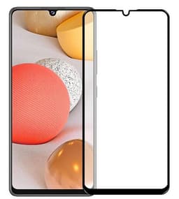 SKALO Samsung A42 Koko Näytön Karkaistu Lasi