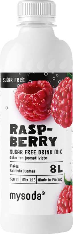 Mysoda Sugar Free Raspberry juomatiiviste MFI2205