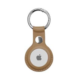 Skyddsfodral äkta läderfodral till AirTag - tan