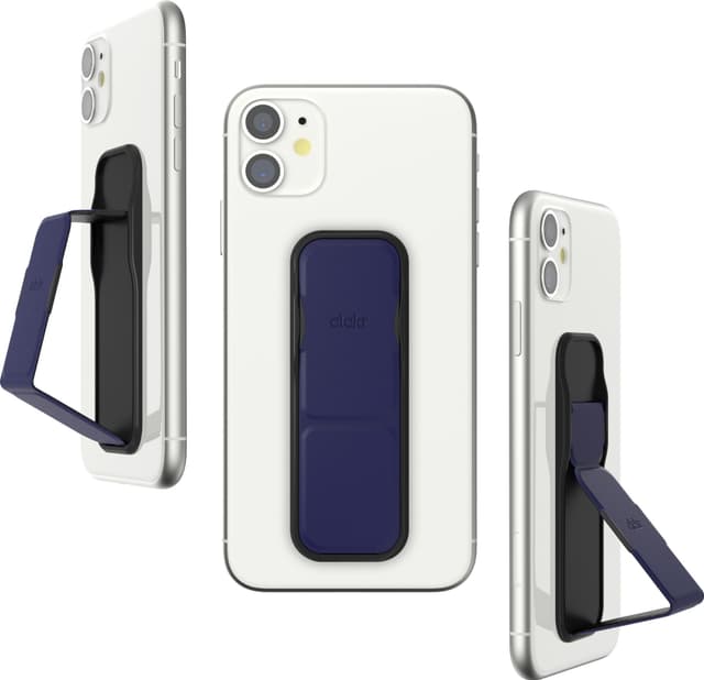 CLCKR universel smartphone-stander/greb (mørkeblå)
