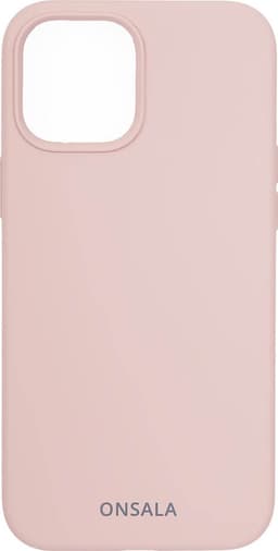Onsala iPhone 12/12 Pro silikonfodral (sandrosa)