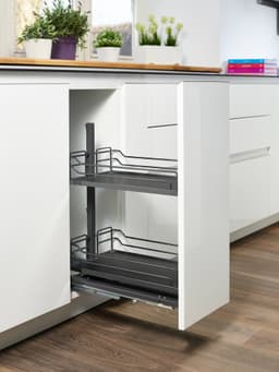 Epoq Dispensa Jr Classic 30 ulosvedettävät pöytäkaappihyllyt (grey)