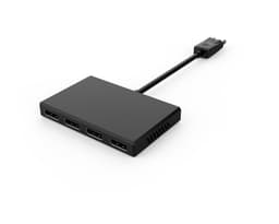 NÖRDIC 8K Displayport splitter 1 till 4 DP1.4 till fyra displayport 4K 60Hz MST funktion HDR10 3D DSC