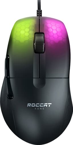 Roccat Kone Pro gaming mus (sort)