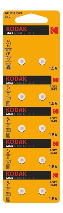 Kodak MAX AG12/LR43 Micro battery