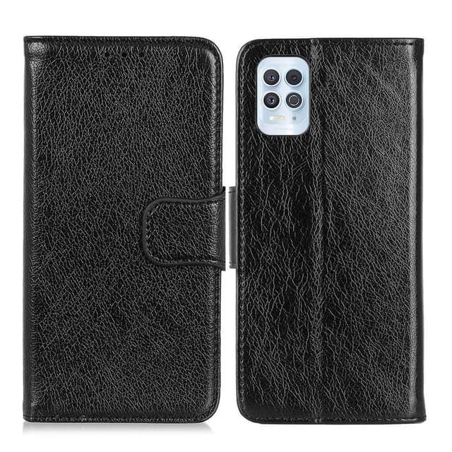 Motorola Moto G100 Plånboksfodral Textured Split - Svart