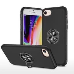 iPhone SE/8/7/6/6S Hybrid skal med Finger Ring - Svart