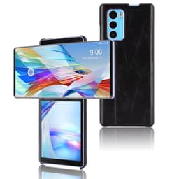 LG Wing 5g Lærtøyveske - Svart