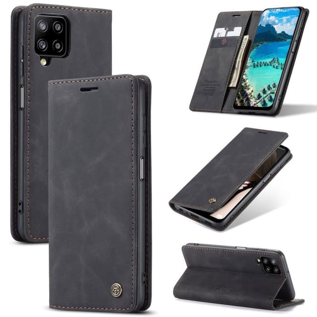 CASEME Plånboksfodral Samsung Galaxy A12 - Svart