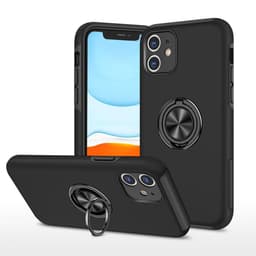 iPhone 11 Hybrid skal med Finger Ring - Svart