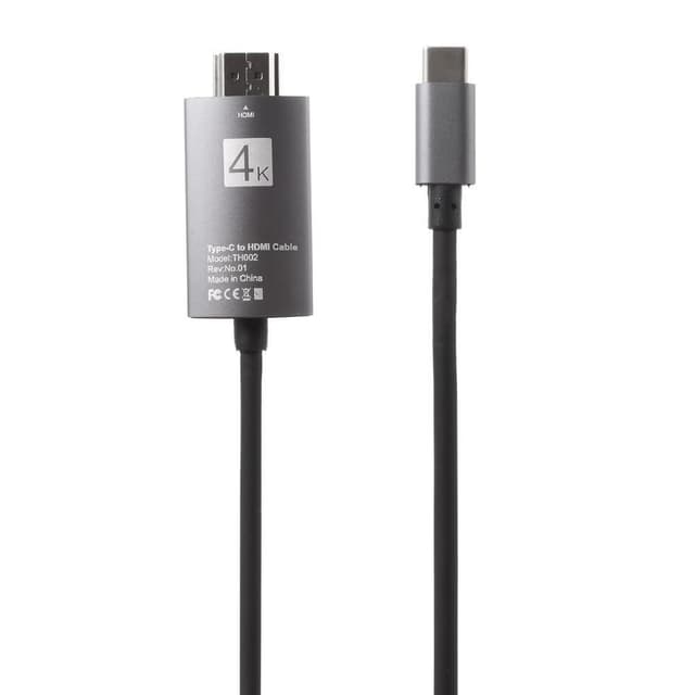 USB-C till HDMI Kabel Adapter 4K High Speed Adapter - Svart