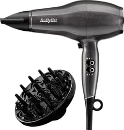 BaByliss Platinum Diamond hårføner D6490DE (sort)