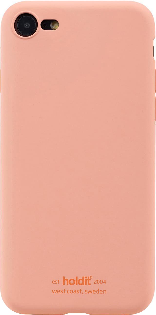 Holdit iPhone SE Gen. 2/3/8/7 silikonfodral (pink peach)